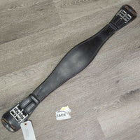 Padded Short - Dressage Girth, 2x els *vgc, clean & dirty, rubs, scrapes, mnr hairy seams
