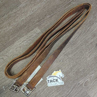 Soft Thick Wide Stirrup Leathers *gc, clean, UNDONE STITCHING, rubs, dents, scrapes, xholes
