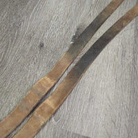 Soft Thick Wide Stirrup Leathers *gc, clean, UNDONE STITCHING, rubs, dents, scrapes, xholes
