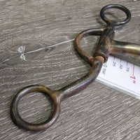 SS Mullen Mouth Argentine Western Bit, center Roller *gc/fair, clean, v.rusty, scratches, scrapes
