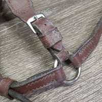 Adjustable Drop Noseband *gc, dirty, v.stiff, dry, tight keeper, stain

