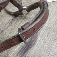 Adjustable Drop Noseband *gc, dirty, v.stiff, dry, tight keeper, stain

