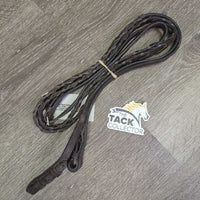 Narrow Braided Reins *fair, dirty, twisted, dry, bent, film, v.stiff
