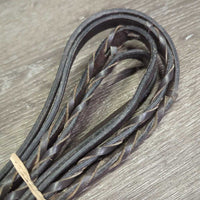 Narrow Braided Reins *fair, dirty, twisted, dry, bent, film, v.stiff
