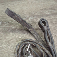 Narrow Braided Reins *fair, dirty, twisted, dry, bent, film, v.stiff

