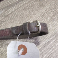 Braided Reins *fair, dirty, twisted, dry, bent, film, stiff, broken keeper, cracks
