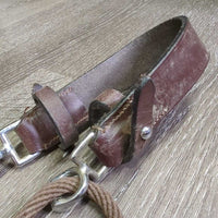 Nylon Rope & Leather DeGogue *gc, v.dirty, dry, film, rubs, loose thread

