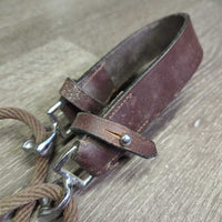 Nylon Rope & Leather DeGogue *gc, v.dirty, dry, film, rubs, loose thread
