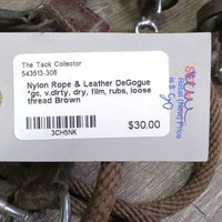 Nylon Rope & Leather DeGogue *gc, v.dirty, dry, film, rubs, loose thread
