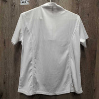 SS Show Shirt, 1/4 button Up, snap collar, tag *new