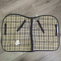 Quilt Jumper Saddle Pad *gc, clean, rubs, pills, dingy, older
