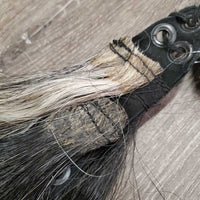 11 section Thick Horse Tail, Grommet Top, Black Tough 1 Bag *xc, cleam
