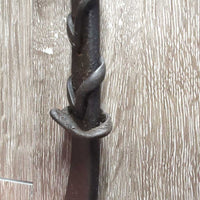 Rsd Padded Bridle, Buckles, Flash, Braided Reins *gc/vgc, clean, v.oily, trimmed flash, missing 2 keepers, loose lace
