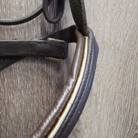Rsd Padded Bridle, Buckles, Flash, Braided Reins *gc/vgc, clean, v.oily, trimmed flash, missing 2 keepers, loose lace
