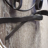 Rsd Padded Bridle, Buckles, Flash, Braided Reins *gc/vgc, clean, v.oily, trimmed flash, missing 2 keepers, loose lace
