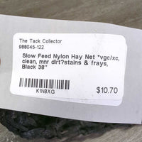 Slow Feed Nylon Hay Net *vgc/xc, clean, mnr dirt?stains & frays
