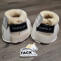 Fleece Top Rubber Bell Boots, velcro *vgc, mnr stains, dirt