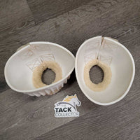 Fleece Top Rubber Bell Boots, velcro *vgc, mnr stains, dirt
