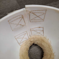 Fleece Top Rubber Bell Boots, velcro *vgc, mnr stains, dirt