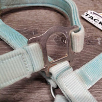 Thick Nylon Halter *gc, faded, clean, stains, stiff, rust