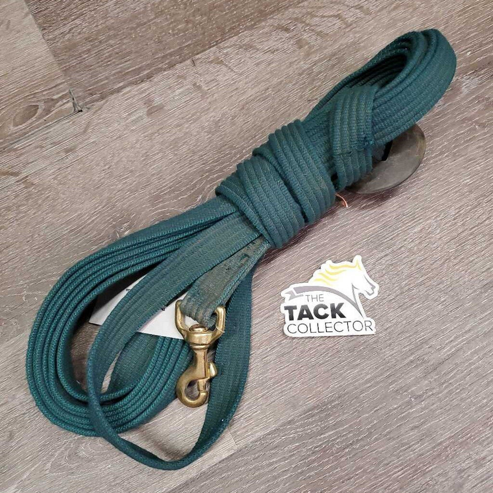 Cotton Web Lunge Line, rubber end *gc, mnr dirt, hair, faded, rubs