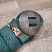 Cotton Web Lunge Line, rubber end *gc, mnr dirt, hair, faded, rubs