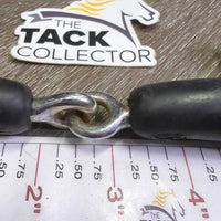 Thick Rubber D ring Snaffle Bit *gc, chews/split, dirt, hair, stains
