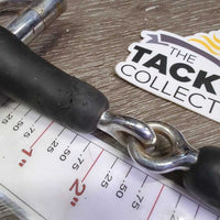 Thick Rubber D ring Snaffle Bit *gc, chews/split, dirt, hair, stains
