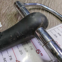Thick Rubber D ring Snaffle Bit *gc, chews/split, dirt, hair, stains
