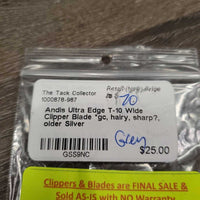 T-10 Wide Clipper Blade *gc, hairy, sharp?, older
