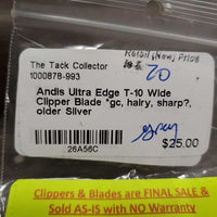 T-10 Wide Clipper Blade *gc, hairy, sharp?, older
