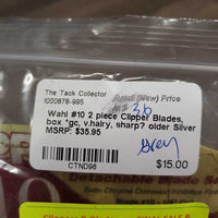 #10 2 piece Clipper Blades, box *gc, v.hairy, sharp? older