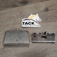 Wide 2 Piece Clipper Blades *gc, clean, mnr rusty, sharp?
