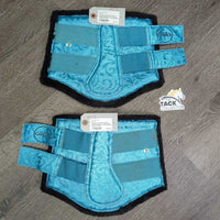 Front & Hind Closed Boots, velcro *vgc, mnr dirt, stains, hair, stretched elastic & rubs
