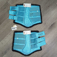 Front & Hind Closed Boots, velcro *vgc, mnr dirt, stains, hair, stretched elastic & rubs

