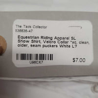 SL Show Shirt, Velcro Collar *xc, clean, older, seam puckers