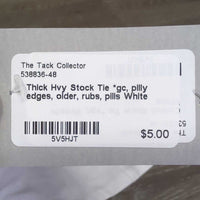Thick Hvy Stock Tie *gc, pilly edges, older, rubs, pills
