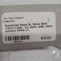 SL Show Shirt, Velcro Collar *xc, clean, older, seam puckers
