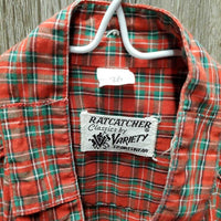 LS Show Shirt, tie/stock tie *gc, clean, older, puckers, crinkled
