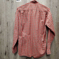 LS Show Shirt, tie/stock tie *gc, clean, older, puckers, crinkled
