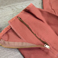 Vintage Side Zip Breeches, leather knees, ankle zips *vgc, mnr stains, threads, rubs & faded ankle edges
