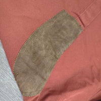Vintage Side Zip Breeches, leather knees, ankle zips *vgc, mnr stains, threads, rubs & faded ankle edges
