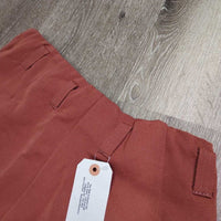 Vintage Side Zip Breeches, leather knees, ankle zips *vgc, mnr stains, threads, rubs & faded ankle edges
