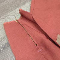 Vintage Side Zip Breeches, leather knees, ankle zips *vgc, mnr stains, threads, rubs & faded ankle edges
