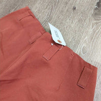 Vintage Side Zip Breeches, leather knees, ankle zips *vgc, mnr stains, threads, rubs & faded ankle edges
