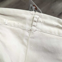 Vintage Hvy Side Zip Breeches *gc/fair, mnr puckers, threads & holes, unstitched seams, stains
