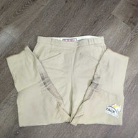 Vintage Side Zip Breeches *gc, older, stains, stretched & creased knees, pilly edges, undone stitching

