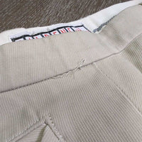 Vintage Side Zip Breeches *gc, older, stains, stretched & creased knees, pilly edges, undone stitching
