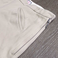 Vintage Side Zip Breeches *gc, older, stains, stretched & creased knees, pilly edges, undone stitching
