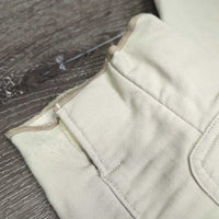 Vintage Side Zip Breeches *gc, older, stains, stretched & creased knees, pilly edges, undone stitching
